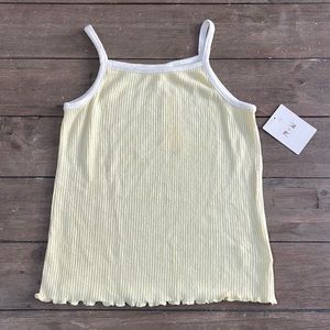 3/$15 bundle and save. NWT yellow ribbed tank top, girls L 12-14